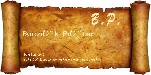 Buczák Péter névjegykártya